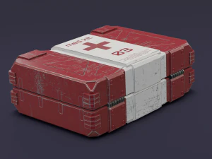 Sci-fi first aid kit 2 in 1 3D Model