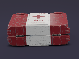 Sci-fi first aid kit 2 in 1 3D Модель