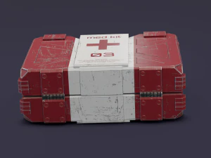 Sci-fi first aid kit 2 in 1 3D Model