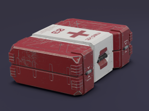 Sci-fi first aid kit 2 in 1 3D Модель