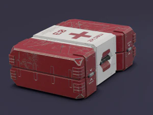Sci-fi first aid kit 2 in 1 3D Model