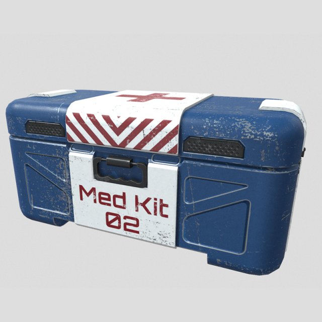 Sci-fi first aid kit 3 in 1 3D Модель .c4d .max .obj .3ds .fbx .stl .blend 