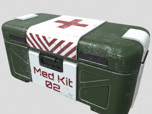 Sci-fi first aid kit 3 in 1 3D Model