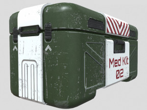 Sci-fi first aid kit 3 in 1 3D Модель