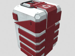 Sci-fi first aid kit 2 in 1 3D Model