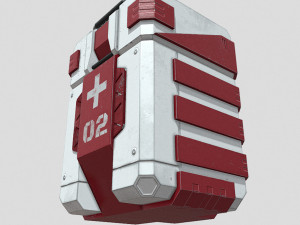 Sci-fi first aid kit 2 in 1 3D Model