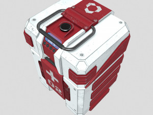 Sci-fi first aid kit 2 in 1 3D Model