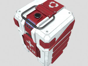 Sci-fi first aid kit 2 in 1 3D Model
