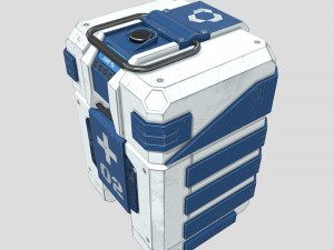 Sci-fi first aid kit 2 in 1 3D Model