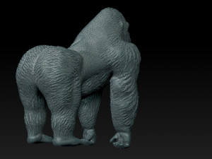 mountain gorilla 3d print 3D Print Model