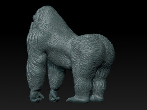 mountain gorilla 3d print 3D Print Model