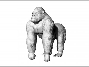 mountain gorilla 3d print 3D Print Model