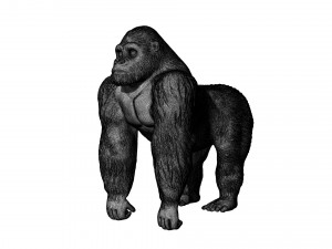 mountain gorilla 3d print 3D Print Model