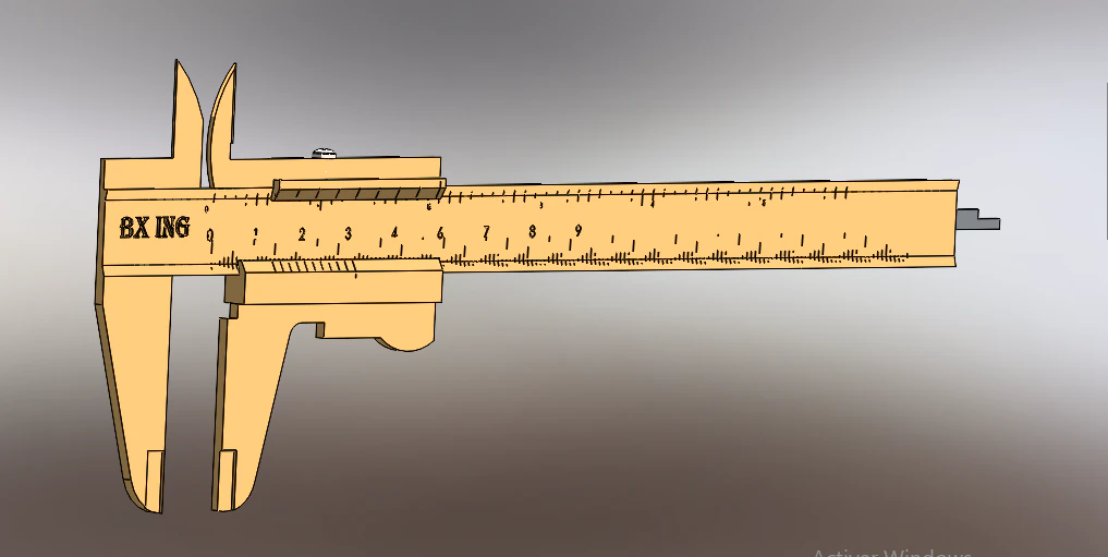 vernier calipper 3D Model .c4d .max .obj .3ds .fbx .stl .blend 