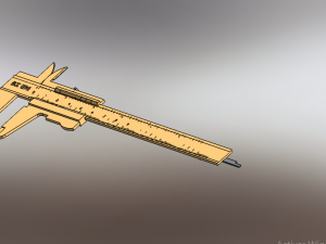vernier calipper 3D-Modell
