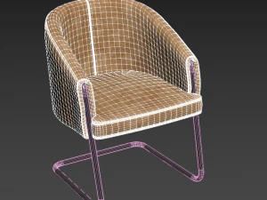 armchair fabric pbr 3D Model