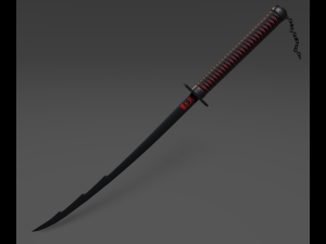ichigos katana Modelo 3D