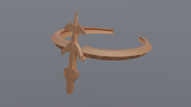 paimons corona genshin impact Modelo 3D .c4d .max .obj .3ds .fbx .stl .blend 