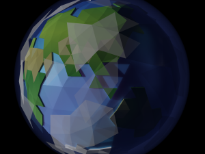 low poly stylized earth 3D Models
