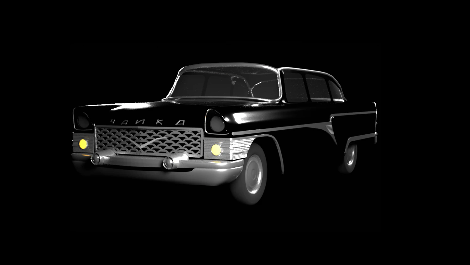 chaika-13 3D Model .c4d .max .obj .3ds .fbx .stl .blend 