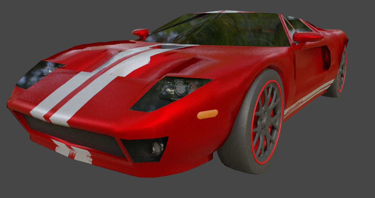 F ord gt 2005 3D Model .c4d .max .obj .3ds .fbx .stl .blend