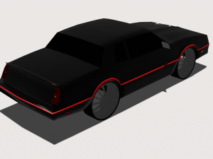 chevrolet monte carlo 1989 Modelo 3D