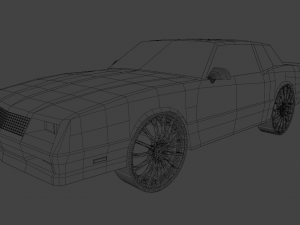 chevrolet monte carlo 1989 Modelo 3D