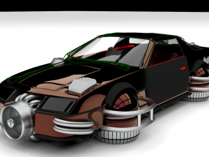 chevrolet camaro iroc-z 1990 cyberpunk 3D 模型