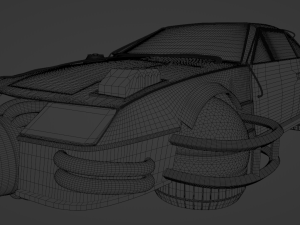 chevrolet camaro iroc-z 1990 cyberpunk Model 3D