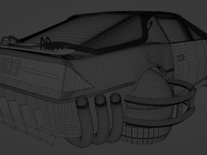 chevrolet camaro iroc-z 1990 cyberpunk Model 3D