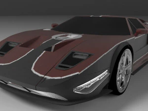 Fordgt nikki nfs carbon 3D Model