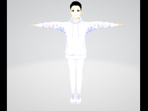 cwith coat and bones Modèle 3D