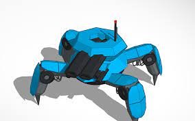spider bot 3D Model .c4d .max .obj .3ds .fbx .stl .blend 
