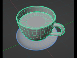 cup with tea 3D Model