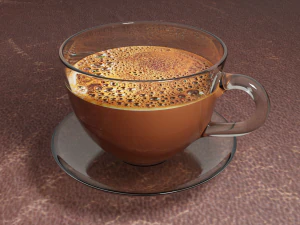 tazza con t&egrave; Modello 3D