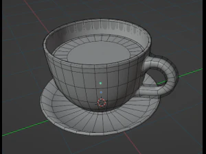 cup with tea 3D Model