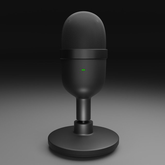 microphone 3D 模型 .c4d .max .obj .3ds .fbx .stl .blend 