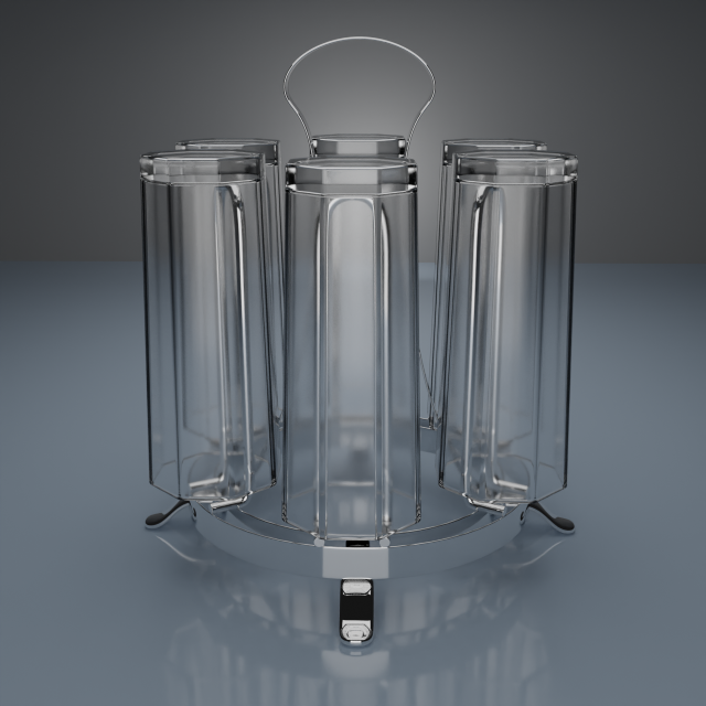 glass set 3D 모델 .c4d .max .obj .3ds .fbx .stl .blend 
