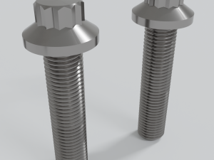 bolts and nuts 3D Model