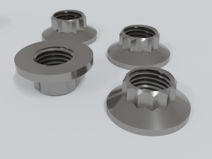 bolts and nuts 3D Model