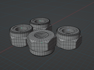 bolts and nuts 3D Model