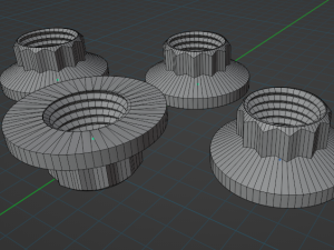 bolts and nuts 3D Model