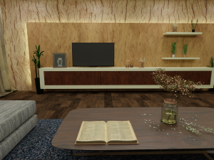 living room 3D 모델
