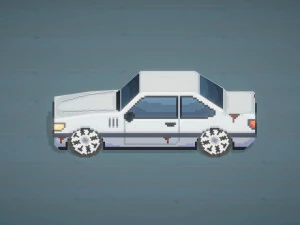 Old Gray Car Coupe From ChemodenStudio Low-poly 3D Model