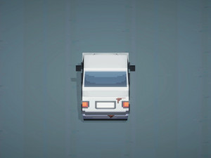 Old Gray Car Coupe From ChemodenStudio Low-poly 3D Model