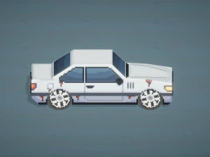 Old Gray Car Coupe From ChemodenStudio Low-poly 3D Model