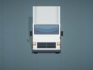 Old Gray Car Minibus From ChemodenStudio Low-poly 3D 3D मॉडल
