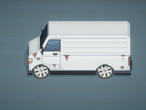 Old Gray Car Minibus From ChemodenStudio Low-poly 3D 3D मॉडल