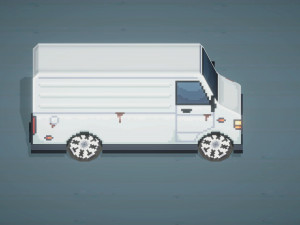 Old Gray Car Minibus From ChemodenStudio Low-poly 3D 3D मॉडल