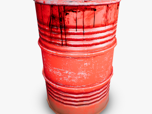 steel drum-barrel 3D 模型